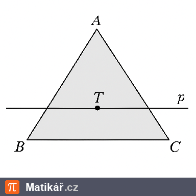 Matematická úloha – Těžiště trojúhelníku