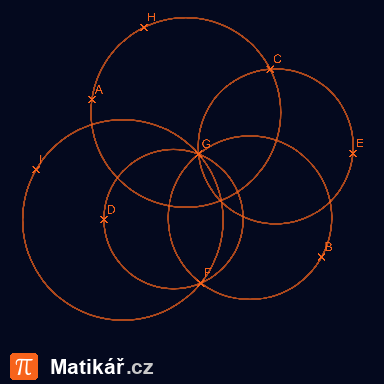 Matematická úloha – Kružnice určené body