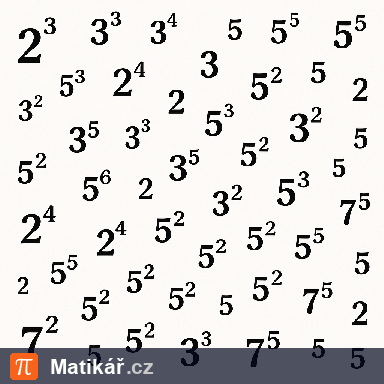 Matematická úloha – Mocniny s přirozeným mocnitelem