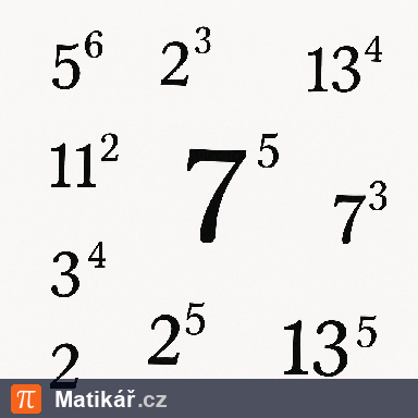 Matematická úloha – Mocniny s přirozeným mocnitelem