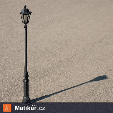 Matematická úloha – Stín lampy