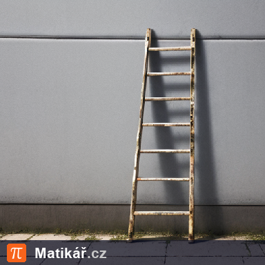 Matematická úloha – Žebřík opřený o zeď