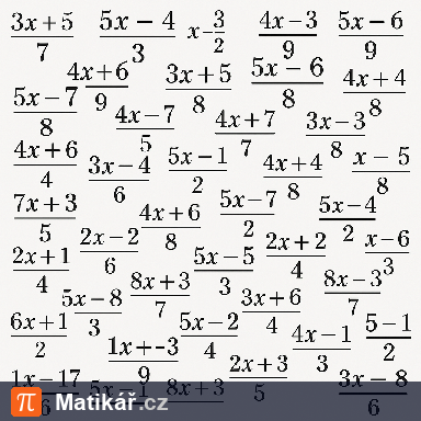 Matematická úloha – Nerovnice