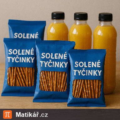 Matematická úloha – Tyčinky a džus