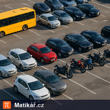 Matematická úloha – Auta, autobusy, motorky