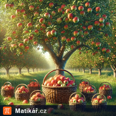 Matematická úloha – Sklizeň jabloně