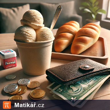 Matematická úloha – Nákup za sto korun