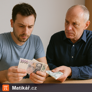 Matematická úloha – Peníze Franty a Pepy