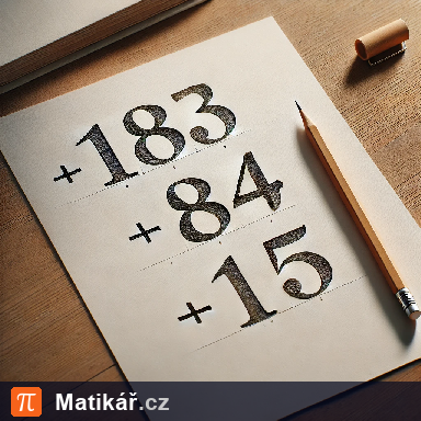 Matematická úloha – Tři přirozená čísla