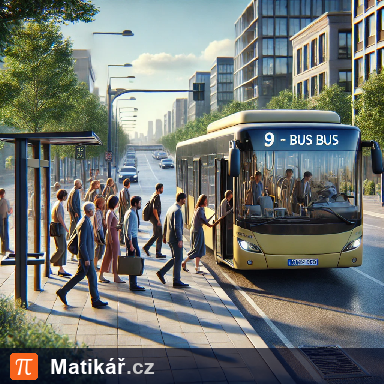Matematická úloha – Autobus na zastávce