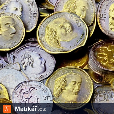 Matematická úloha – Evženovy mince