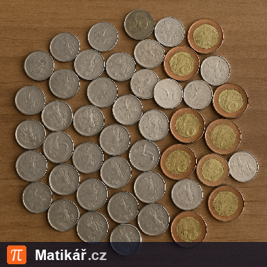 Matematická úloha – Mince na stole II.