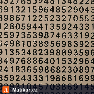Matematická úloha – Neznámá čísla