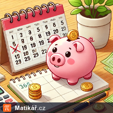 Matematická úloha – Šetření během roku