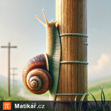 Matematická úloha – Šnečí lezení na sloup