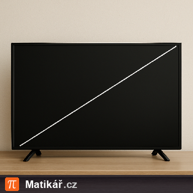 Matematická úloha – Úhlopříčka televize
