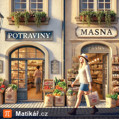 Matematická úloha – Nákupy tety Anety