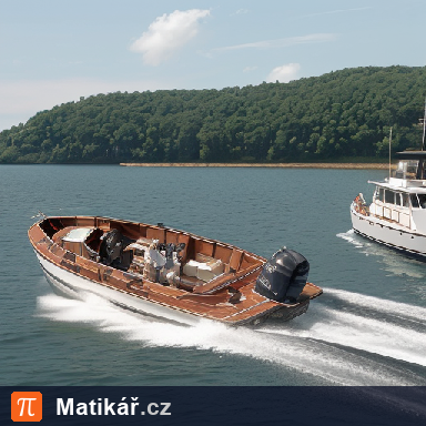 Matematická úloha – Parník a motorový člun