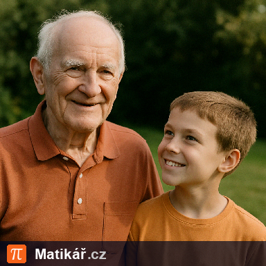 Matematická úloha – Vnuk a děda