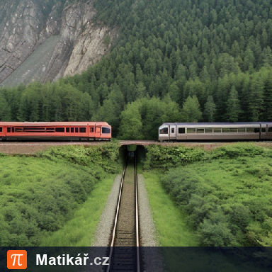 Matematická úloha – Protijedoucí vlaky