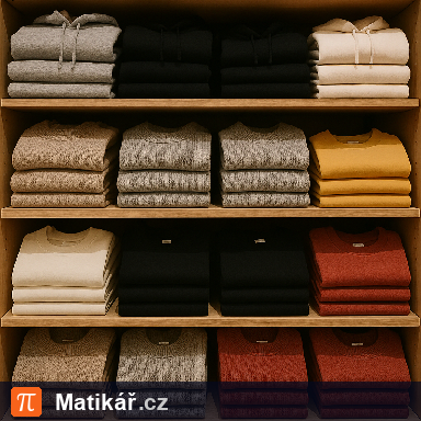 Matematická úloha – Triko, mikina a svetr